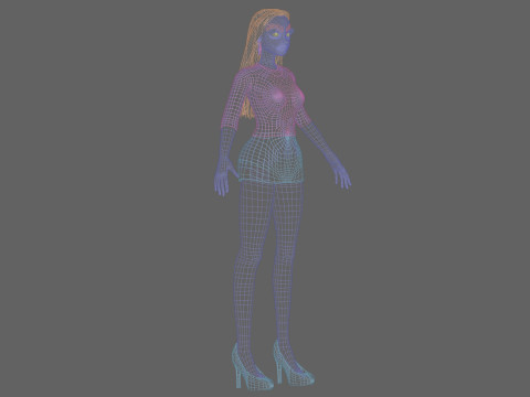Teen young girl V30438 Modelo 3D