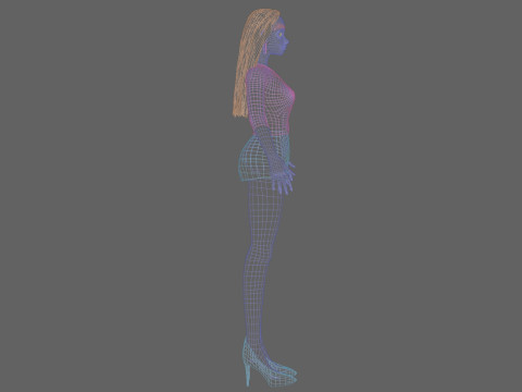 Teen young girl V30438 Modelo 3D