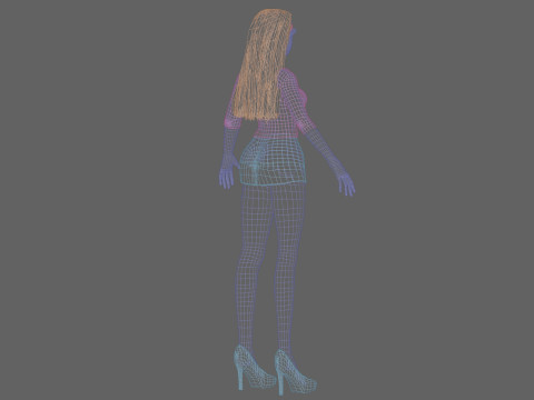 Teen young girl V30438 Modelo 3D