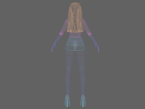 Teen young girl V30438 Modelo 3D