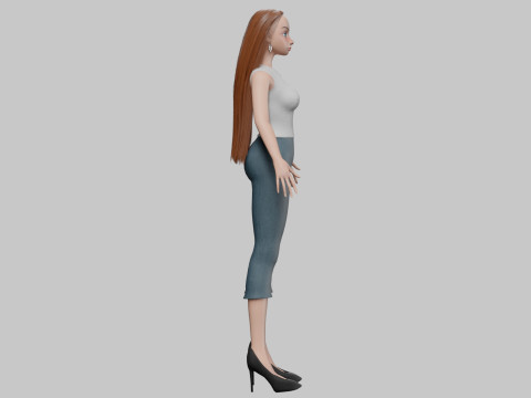 Young cool girl V29419 Modelo 3D