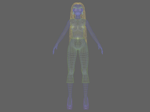 Young cool girl V29419 Modelo 3D