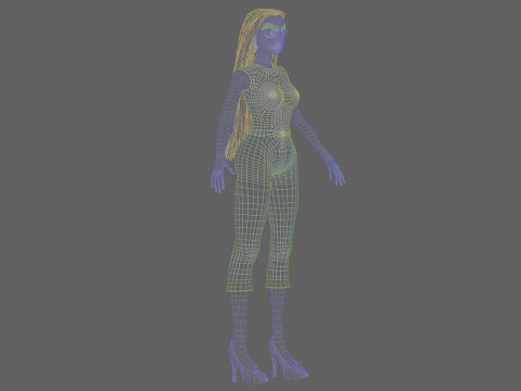 Young cool girl V29419 Modelo 3D