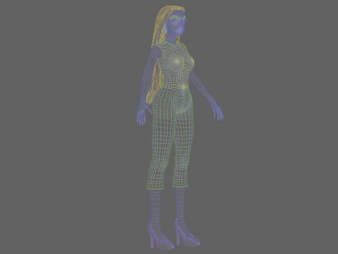 Young cool girl V29419 3D Model