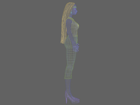 Young cool girl V29419 Modelo 3D