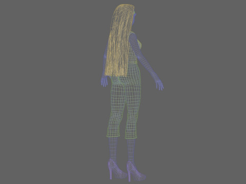 Young cool girl V29419 Modelo 3D