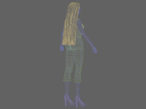 Young cool girl V29419 3D Model