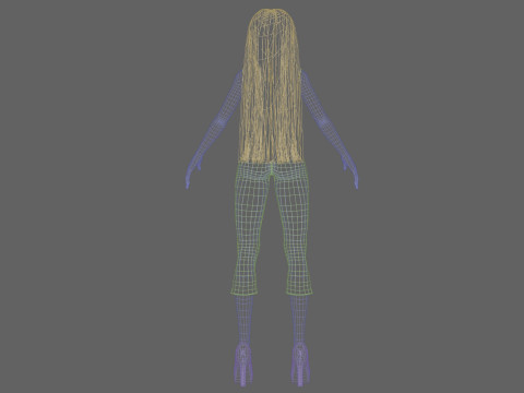 Young cool girl V29419 Modelo 3D