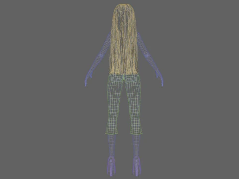 Young cool girl V29419 3D Model