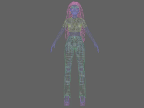 Young cute girl V36773 3D Model