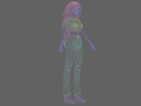Young cute girl V36773 Model 3D