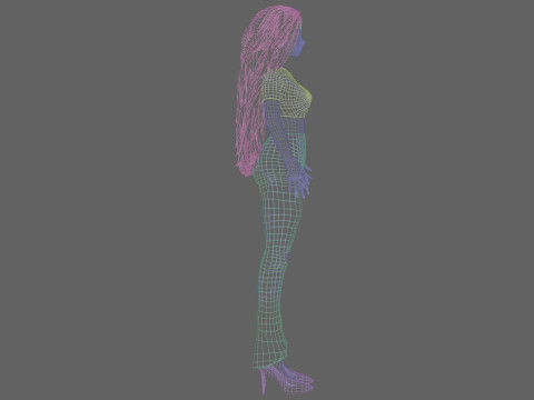 Young cute girl V36773 Model 3D