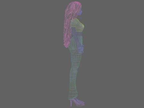 Young cute girl V36773 3D Model