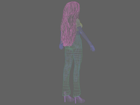 Young cute girl V36773 Model 3D