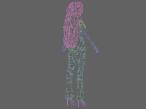 Young cute girl V36773 3D Model