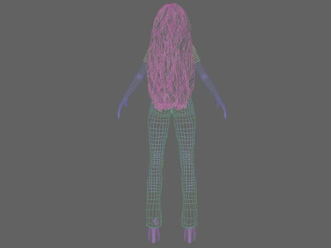 Young cute girl V36773 3D Model