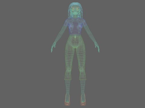 Young pretty girl V36272 3D Model
