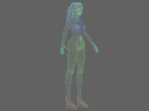 Young pretty girl V36272 3D Model