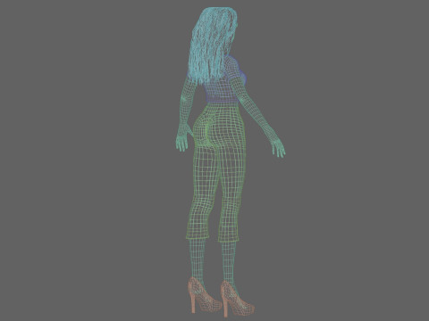 Young pretty girl V36272 3D Model