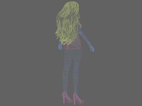 Young standard girl V34581 Model 3D