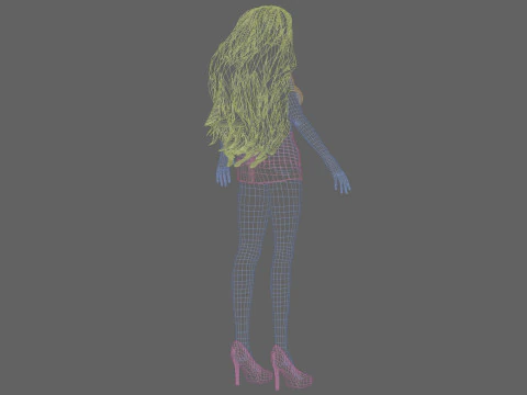Young standard girl V34581 3D Model