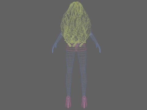Young standard girl V34581 3D Model
