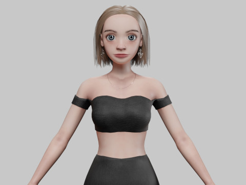 Young sweet girl V28467 Modèle 3D