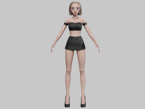 Young sweet girl V28467 Modelo 3D