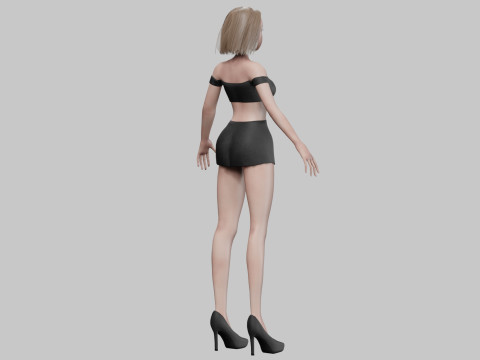 Young sweet girl V28467 Modelo 3D