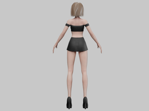 Young sweet girl V28467 Modelo 3D