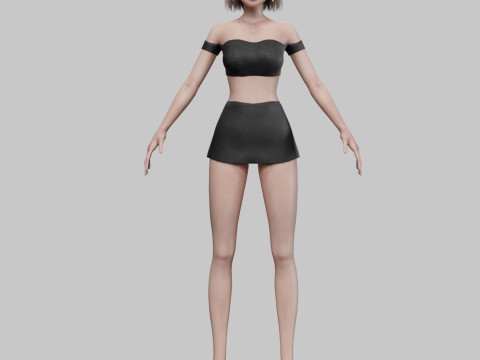 Young sweet girl V28467 Modelo 3D