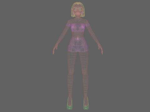 Young sweet girl V28467 Modelo 3D