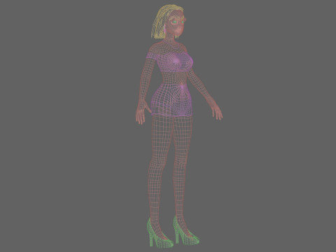 Young sweet girl V28467 Modelo 3D