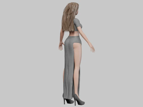 Young teen girl V34962 3D Model