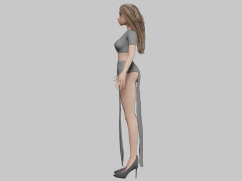 Young teen girl V34962 3D Model