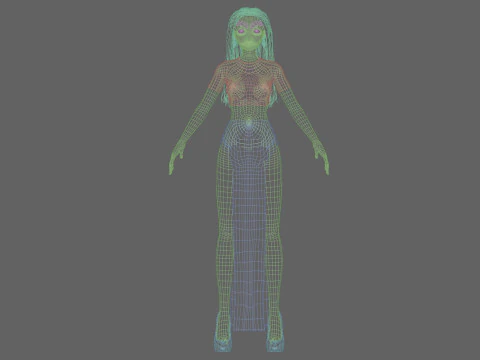 Young teen girl V34962 3D Model