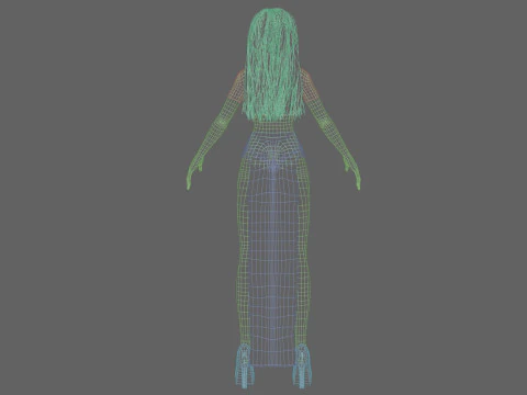 Young teen girl V34962 3D Model