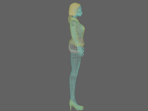 Basic young girl V30447 3D Model