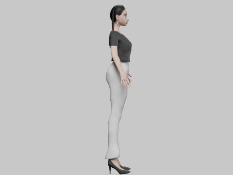Cute sweet girl V27258 3D Model