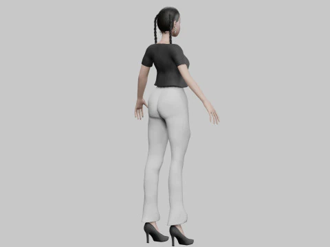Cute sweet girl V27258 3D Model