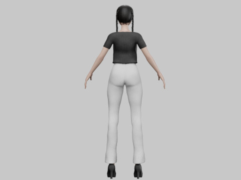 Cute sweet girl V27258 Modèle 3D