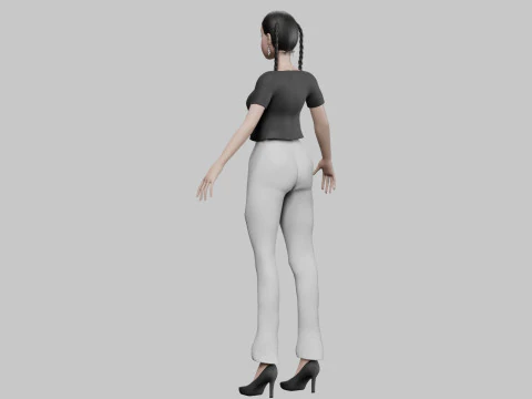 Cute sweet girl V27258 3D Model