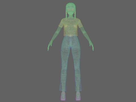 Cute sweet girl V27258 3D Model