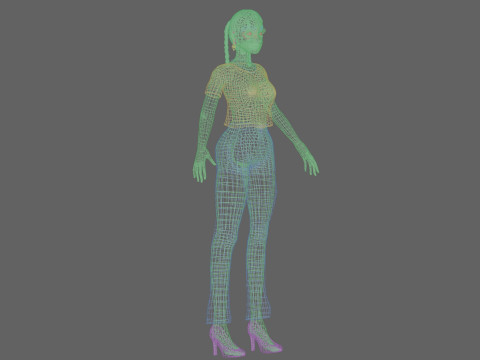 Cute sweet girl V27258 Modèle 3D