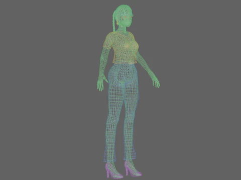 Cute sweet girl V27258 3D Model
