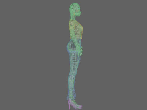 Cute sweet girl V27258 Modèle 3D