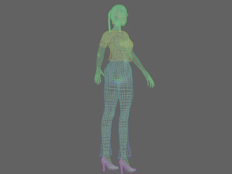 Cute sweet girl V27258 3D Model