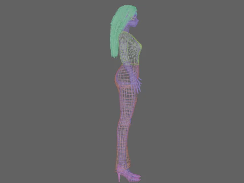 Lovely pretty girl V31065 3D Model