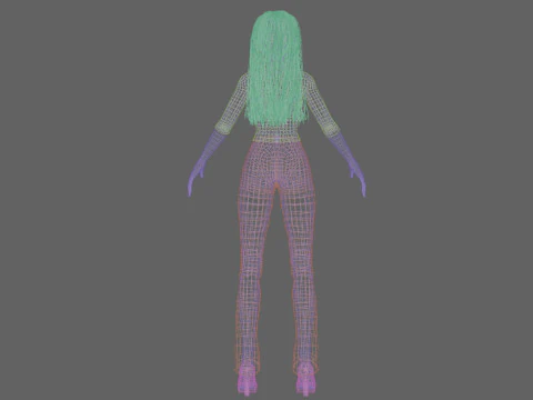 Lovely pretty girl V31065 3D Model
