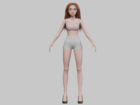 Pretty lovely girl V29264 Modelo 3D